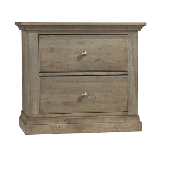 Vaughan-Bassett Carlisle - 2-Drawers Nightstand - Natural Grey