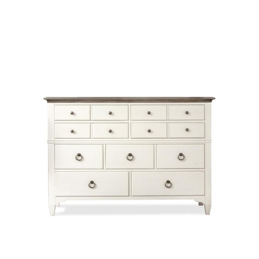 Riverside Furniture Myra - 9-Drawer Dresser - Natural/Paperwhite