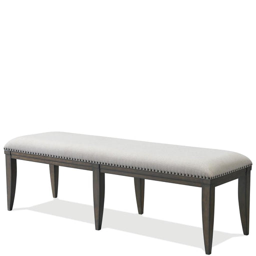 Riverside Furniture Forsyth - Upholstered Dining Bench 19" - Toasted Peppercorn