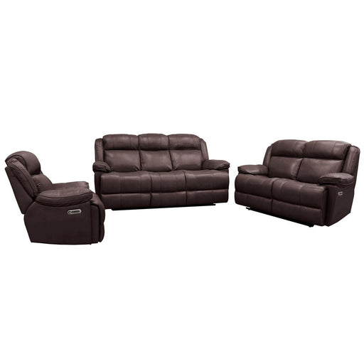 Parker House Eclipse - Power Reclining Sofa Loveseat And Recliner - Florence Brown