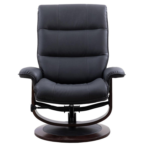 Parker House Knight - Manual Reclining Swivel Chair and Ottoman - Black
