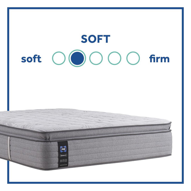 Sealy PosturePedic - Silver Pine Soft Euro Pillow Top Mattress - Twin Long