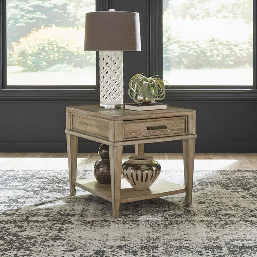 Liberty Furniture Devonshire - Drawer End Table - Weathered Sandstone