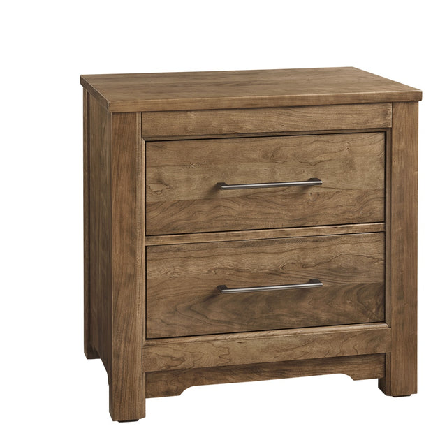 Vaughan-Bassett Crafted Cherry - Nightstand - 2 Drawers - Meduim Cherry