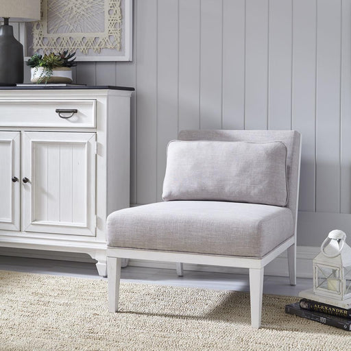 Liberty Furniture Allyson Park - Upholstered Accent Chair - Wirebrushed White