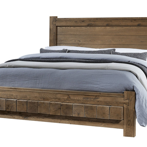 Vaughan-Bassett Dovetail - Queen Poster Bed With 6 X 6 Footboard - Natural