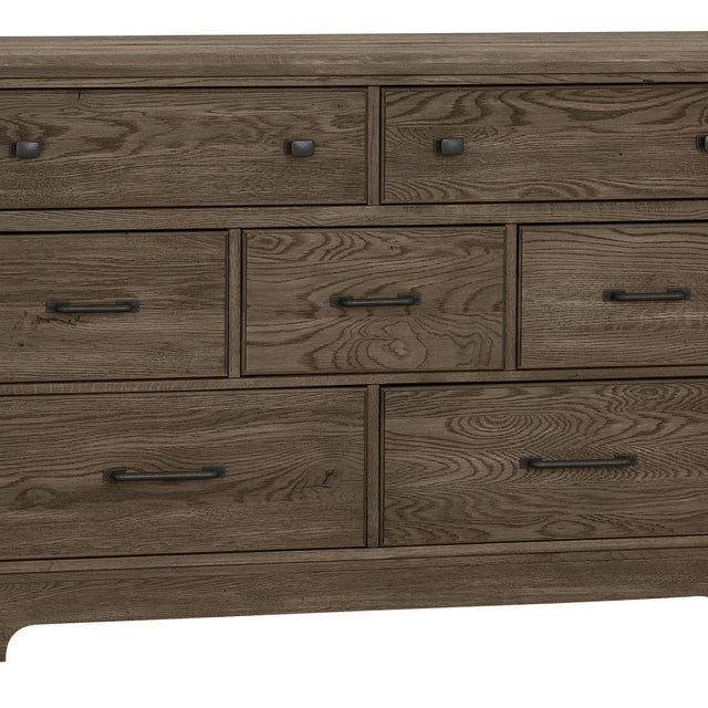 Vaughan-Bassett Yosemite - Dresser - 7 Drawers - Dark Brown