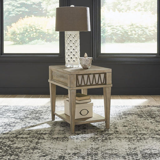 Liberty Furniture Devonshire - Chair Side Table - Weathered Sandstone
