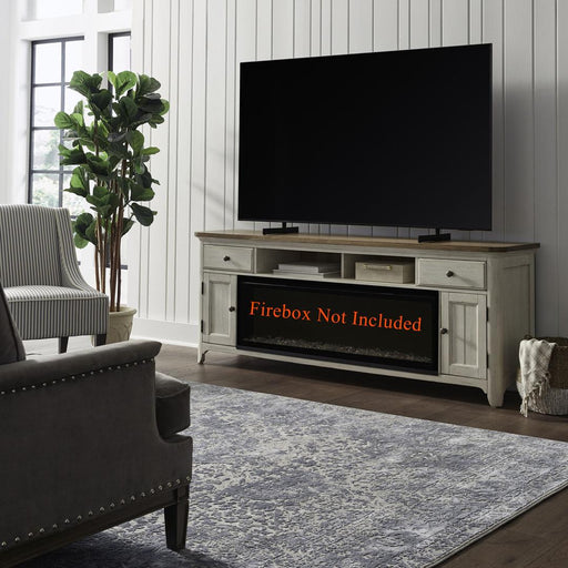 Liberty Furniture Fireplace TV Console - Medium Brown
