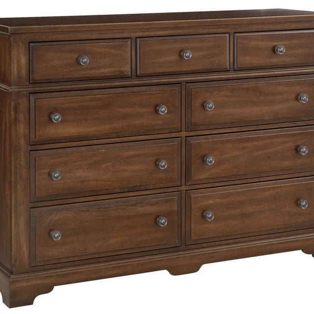 Vaughan-Bassett Heritage - 9-Drawers Bureau - Amish Cherry