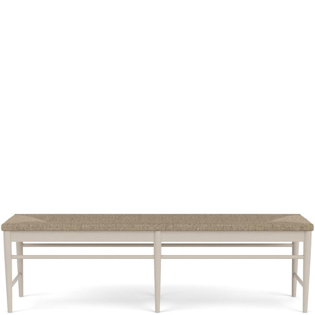 Riverside Furniture Laguna - Rush Seat Dining Bench - Beige