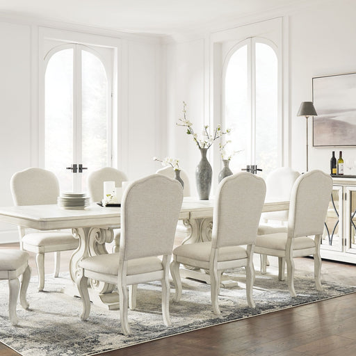 Ashley Arlendyne - Antique White - 11 Pc. - Dining Table, 8 Side Chairs, Server