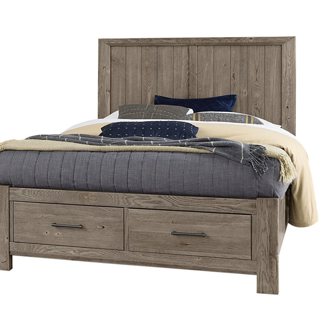 Vaughan-Bassett Yellowstone - King Storage Bed - Dapple Grey