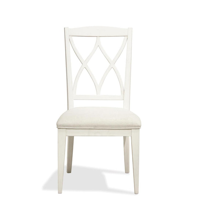 Riverside Furniture Myra - Back Upholstered Side Chair (Set of 2) - Paperwhite