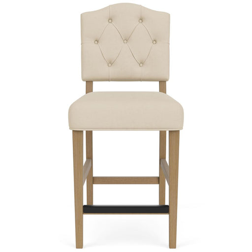 Riverside Furniture Mix-N-Match Chairs - Button Tufted Upholstered Stool - Beige