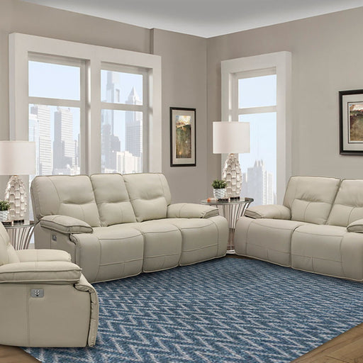 Parker House Spartacus - Power Reclining Sofa Loveseat And Recliner - Oyster