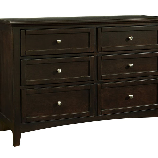 Vaughan-Bassett Bonanza - 6-Drawer Studio Dresser - Merlot