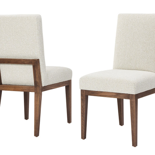 Vaughan-Bassett Dovetail - Upholstered Side Chair - Oatmeal Fabric - Natural