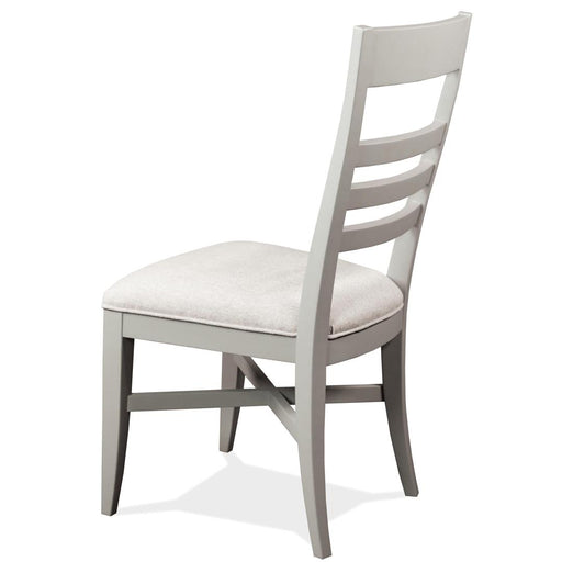 Riverside Furniture Osborne - Upholstered Ladderback Side Chair (Set of 2) - Gray Skies