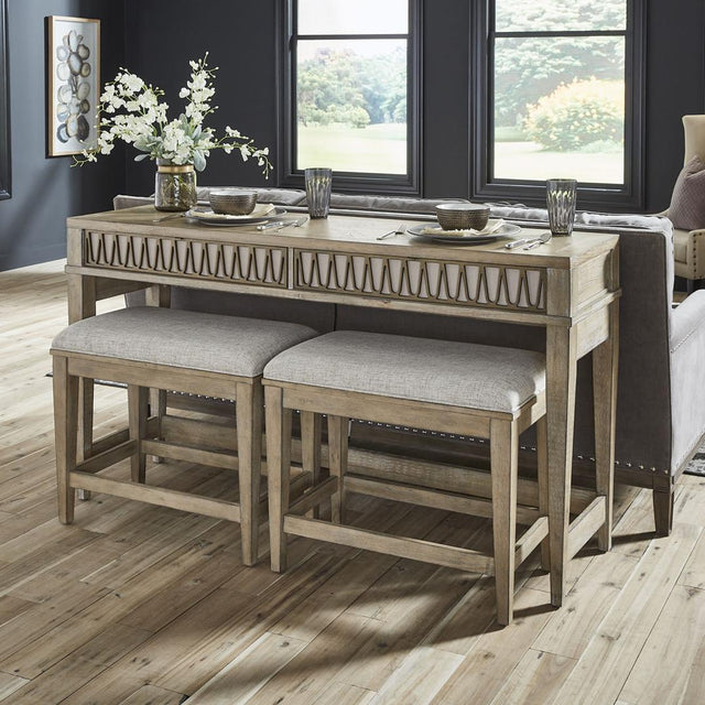 Liberty Furniture Devonshire - 3 Piece Sofa Console Set - Weathered Sandstone