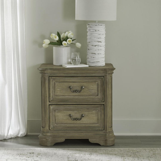 Liberty Furniture Magnolia Manor - 2 Drawer Nightstand - Light Brown