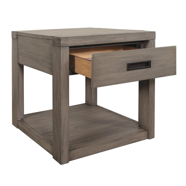 Riverside Furniture Riata - End Table - Gray Wash