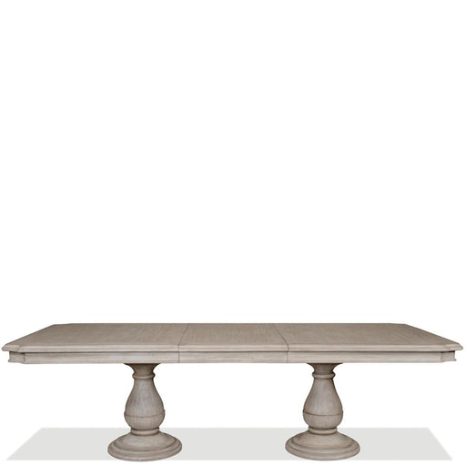 Riverside Furniture Anniston - Double Pedestal Table - Cashmere