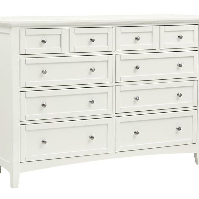 Vaughan-Bassett Bonanza - 8-Drawer Storage Dresser - White