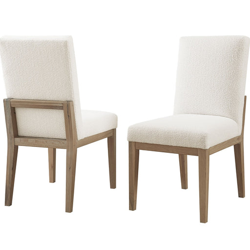 Vaughan-Bassett Dovetail - Upholstered Side Chair With A White Fabric - Bleached White