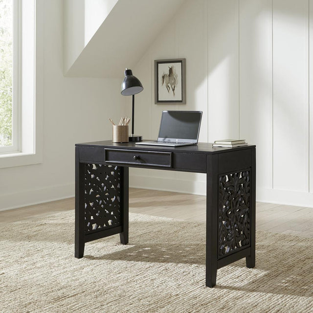 Liberty Trellis Lane Accent Writing Desk- Black - Multi