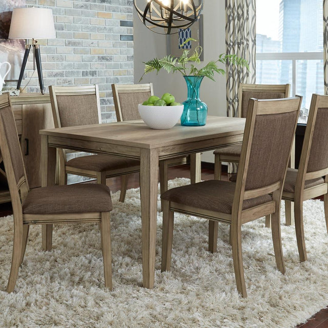 Liberty Sun Valley 7 Piece Rectangular Table Set - Light Brown