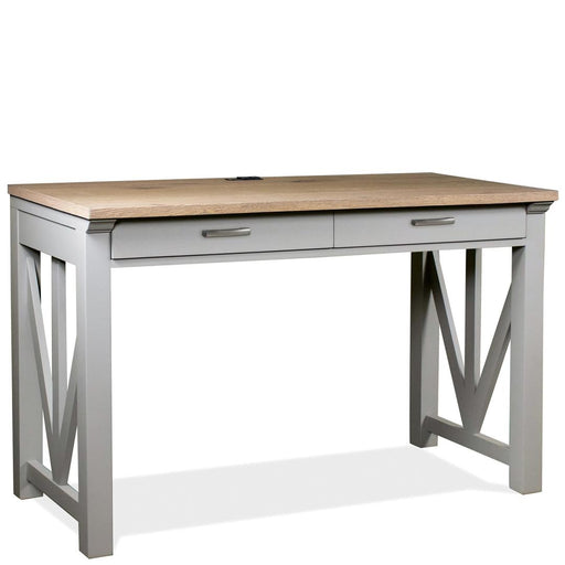 Riverside Furniture Osborne - 30" Nesting Desk - Timeless Oak/Gray Skies