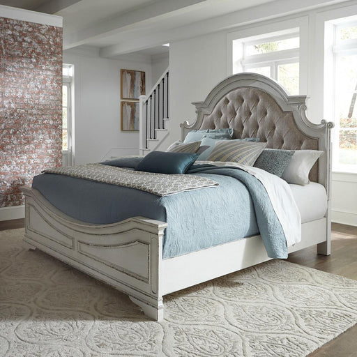 Liberty Furniture Magnolia Manor - King California Upholstered Bed - White