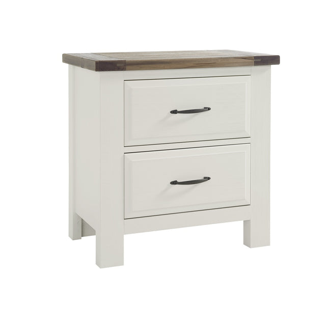 Vaughan-Bassett Maple Road - 2-Drawers Nightstand - Soft White