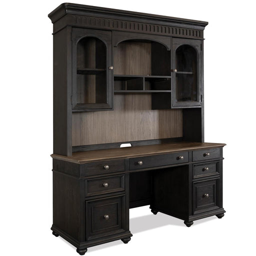 Riverside Furniture Regency - Hutch - Antique Oak/Matte Black