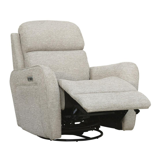 Parker House Quest - Powered by FreeMotion Swivel Glider Cordless Recliner - Upgrade Muslin