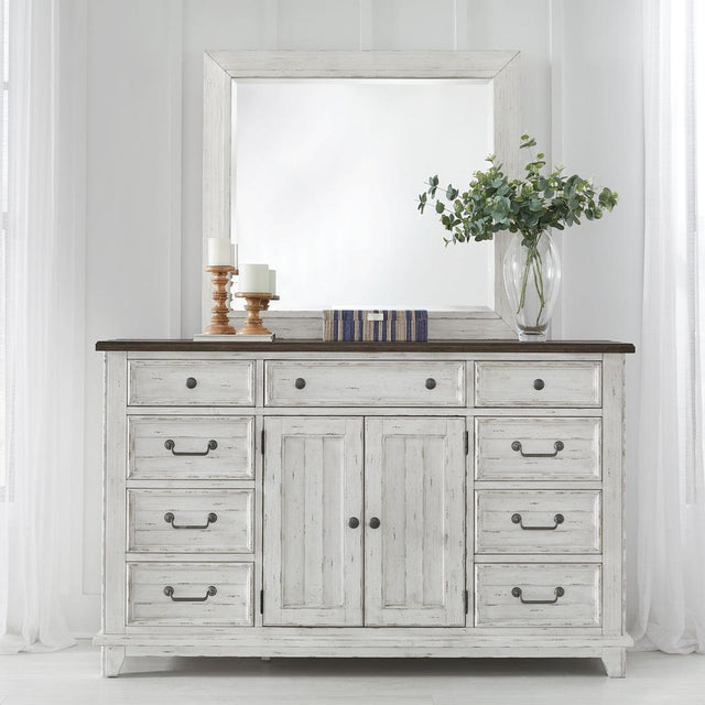 Liberty Furniture River Place - Dresser & Mirror - White