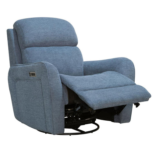 Parker House Quest - Powered by FreeMotion Swivel Glider Cordless Recliner - Upgrade Midnight Blue