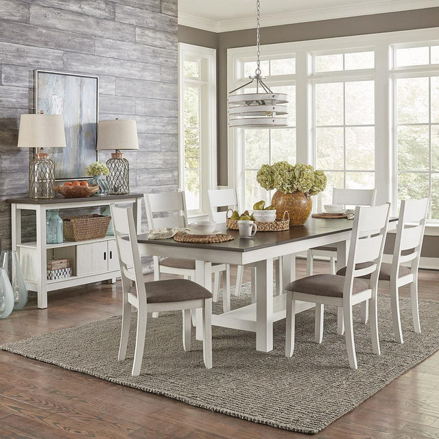 Liberty Brook Bay Optional 7 Piece Trestle Table Set - White