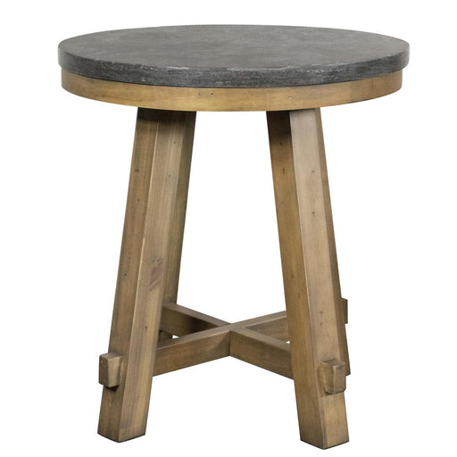 Riverside Furniture Weatherford - Round End Table - Reclaimed Natural Pine