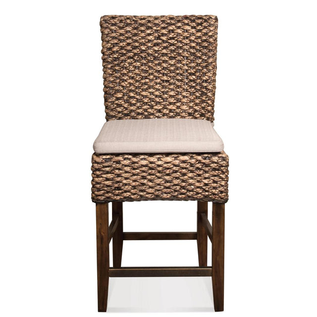 Riverside Furniture Mix-N-Match Chairs - Woven Counter Upholstered Stool (Set of 2) - Hazelnut