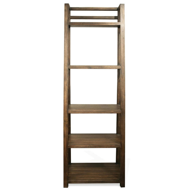 Riverside Furniture Perspectives - Leaning Bookcase - Brushed Acacia