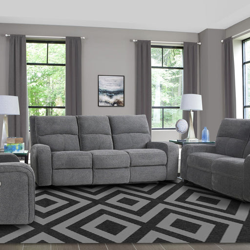 Parker House Polaris - Power Reclining Sofa Loveseat And Recliner - Bizmark Grey