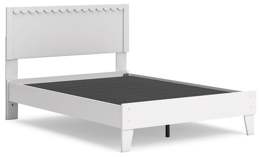 Ashley Hallityn - White - Full Panel Platform Bed