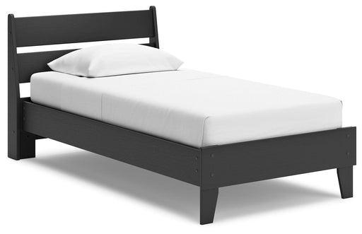 Ashley Socalle - Black - Twin Panel Platform Bed