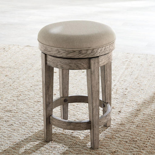 Liberty Furniture City Scape - Upholstered Swivel Console Stool - Burnished Beige