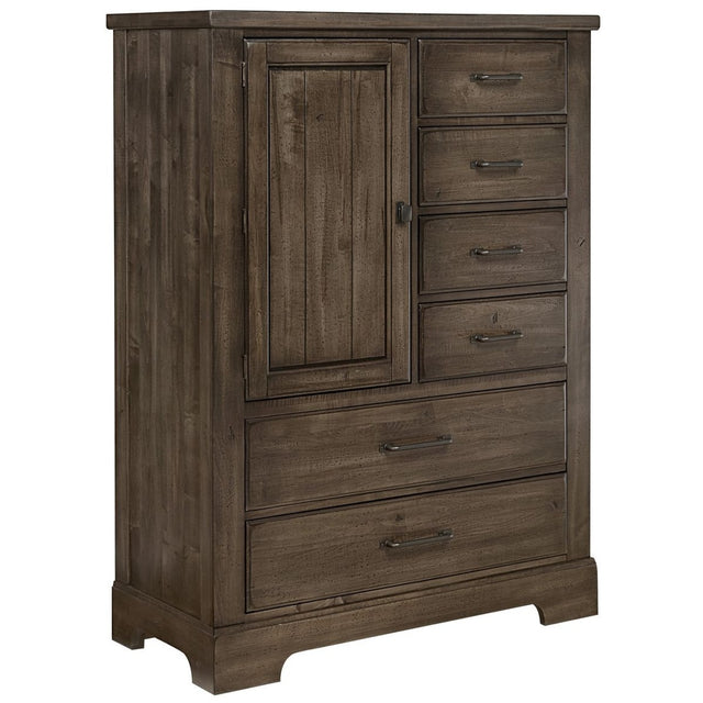 Vaughan-Bassett Cool Rustic - 6-Drawers Standing Chest - Mink