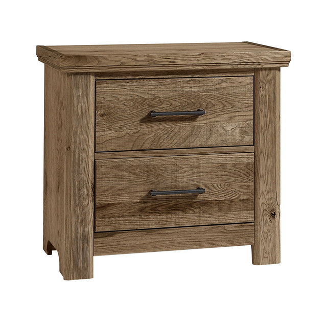 Vaughan-Bassett Yellowstone - 2 Drawer Night Stand - Chestnut Natural