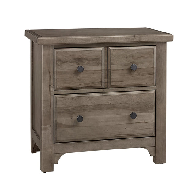 Vaughan-Bassett Cool Farmhouse - 2-Drawer Nightstand - Grey