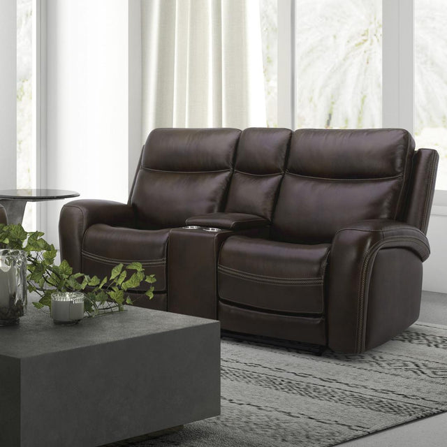 Liberty Furniture Blair - Loveseat With Console P2 & ZG - Cognac